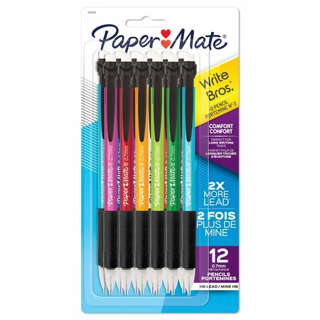 Paper Mate Write Bros Comfort Mechanical Pencil, 0.7mm, Assorted, 72PK 2104213